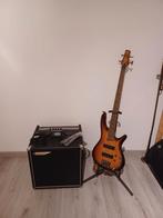 Basgitaar met versterker, Muziek en Instrumenten, Versterkers | Bas en Gitaar, Ophalen, Zo goed als nieuw, Basgitaar