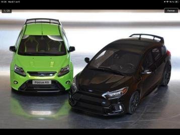 1/18 duo de ford focus rs mk2 et mk3 neuves ottomobile beschikbaar voor biedingen