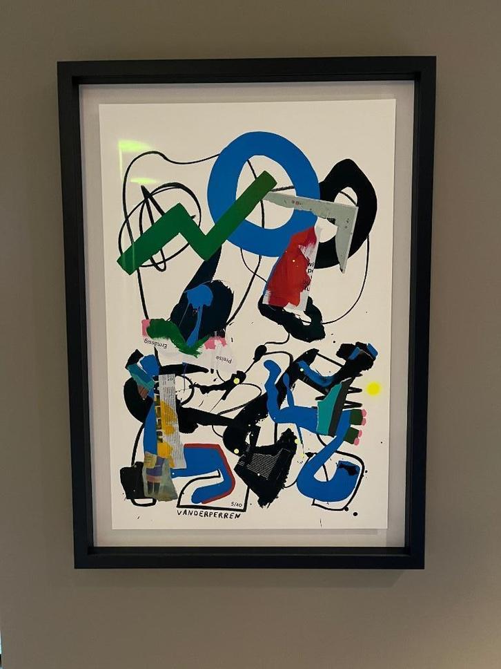 Zeefdruk Klaas Vanderperren, Antiek en Kunst, Kunst | Schilderijen | Modern, Ophalen of Verzenden