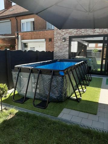 EXIT STONE zwembad 400x200x100 met alle toebehoren  beschikbaar voor biedingen