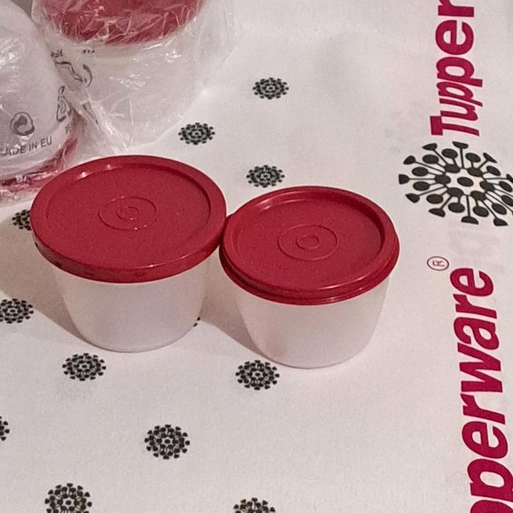 Duo pots/mini-shaker Tupperware Nouveau, Maison & Meubles, Cuisine| Tupperware, Neuf, Rouge, Enlèvement ou Envoi