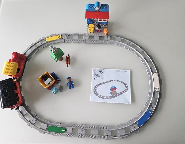 Duplo trein 10874 en 2 uitbreidingssets met vele sporen, Kinderen en Baby's, Speelgoed | Duplo en Lego, Duplo, Ophalen of Verzenden