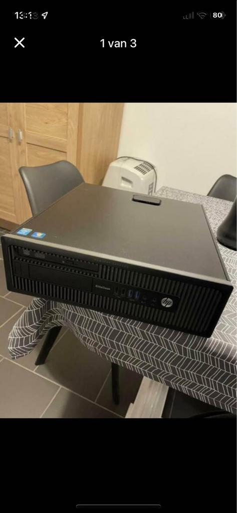 Hp Elitedesk i7 desktop, Computers en Software, Desktop Pc's, Zo goed als nieuw, 3 tot 4 Ghz, HDD, 8 GB, Ophalen