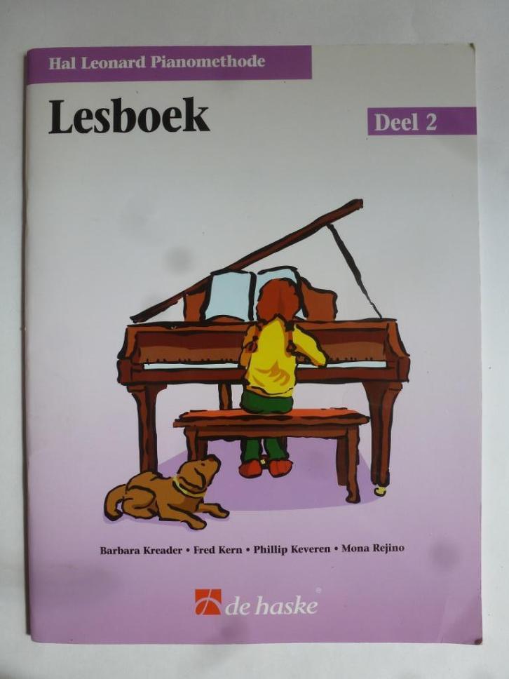 Lesboek deel 2 Hal Leonard Pianomethode, Muziek en Instrumenten, Bladmuziek, Zo goed als nieuw, Les of Cursus, Piano, Ophalen of Verzenden