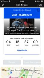 Neil Young concert ticket Brussel 30/06, Verzenden, Nieuw in verpakking, Muziek en Concerten