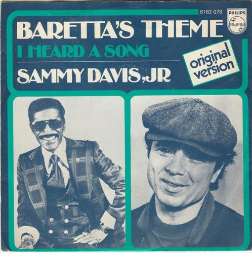 45T: Sammy Davis jr.: Baretta's theme    Funk, CD & DVD, Vinyles Singles, Utilisé, Single, R&B et Soul, 7 pouces, Enlèvement ou Envoi