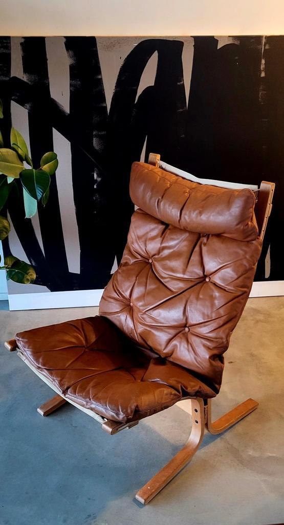 Ingmar Relling Siesta leren stoel, Huis en Inrichting, Fauteuils, Ophalen