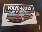 Vintage sticker VOLVO 480 ES, Auto diversen, Autostickers, Ophalen of Verzenden