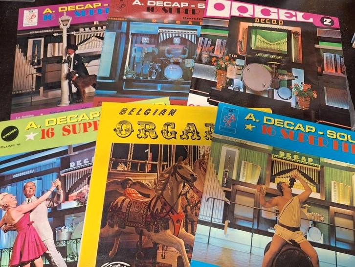 Lot 30 x LP's Vinyl - Decap Organ - Limonaire, Cd's en Dvd's, Vinyl | Wereldmuziek, Gebruikt, Europees, 12 inch, Ophalen of Verzenden