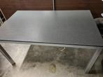Keukentafel 4 - 6 pers. GRIJS / ANTRACIET, Ophalen, Gebruikt, 100 tot 150 cm, 50 tot 100 cm