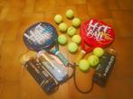 Lot de 2 raquettes et 10 balles de padel enfant, Enlèvement, Utilisé, Balles de padel