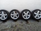 4 16" 5-GAATS VELGEN + 205/55R16 91GEBRUIKTE BMW 318 WINTERB, Auto-onderdelen, Ophalen, Gebruikt, Winterbanden, Band(en)