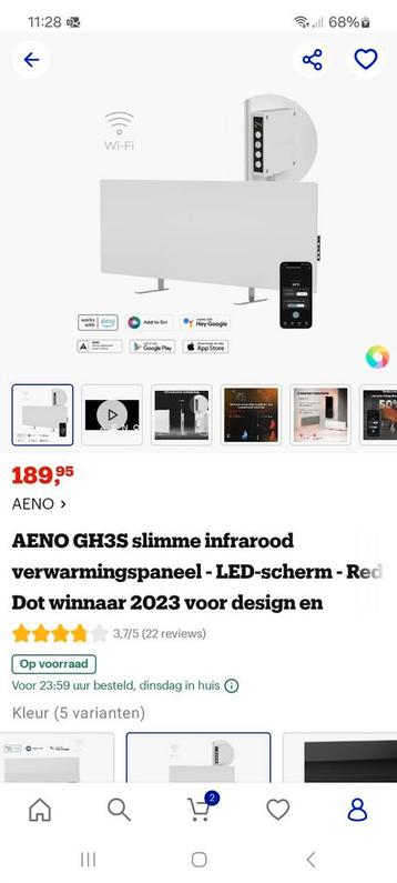 Infrarood verwarming, Enlèvement, Neuf