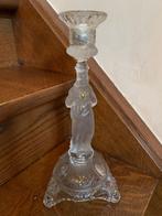 Glazen kaarshouder, Antiek en Kunst, Curiosa en Brocante, Ophalen of Verzenden