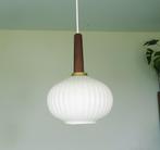 Hanglamp jaren 50 60 70 Vintage Lamp Massive Kalff, Verre, Utilisé, Moins de 50 cm, Enlèvement ou Envoi