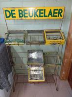 Ancien présentoir de magasin de De Beuckelaer avec boîtes, Collections, Comme neuf, Enlèvement ou Envoi
