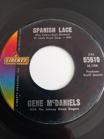 GENE McDANIELS. SPANISH LACE. POPCORN USA 45T, Enlèvement ou Envoi, Comme neuf