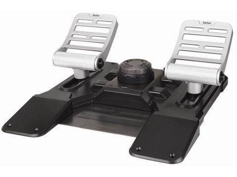 Palonnier Combat Rudder Saitek, Informatique & Logiciels, Joysticks, Utilisé, Enlèvement