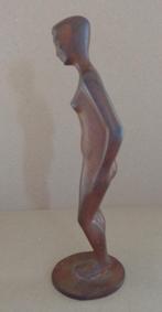 BELGISCHE SCHOOL / NAAKTE VROUW / SCULPTUUR METAAL / H=21cm, Antiek en Kunst, Ophalen of Verzenden