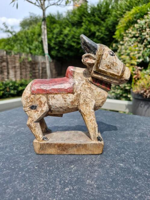 houten Nandi stier uit India, Antiek en Kunst, Kunst | Niet-Westerse kunst, Ophalen of Verzenden