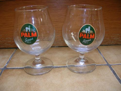 verres à bière Palm : 2 pièces, Verzamelen, Biermerken, Zo goed als nieuw, Overige typen, Palm, Ophalen