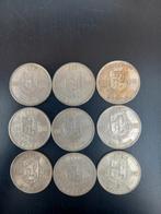 9x 100 francs Belgique en argent 0,835, Timbres & Monnaies, Argent, Enlèvement ou Envoi