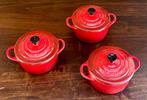 lot de 3 mini cocottes LE CREUSET (10cm), Enlèvement ou Envoi, Comme neuf, Casserole ou Cocotte-minute