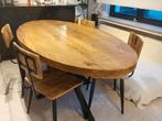 Eettafel in mangohout, Huis en Inrichting, Ophalen, Zo goed als nieuw
