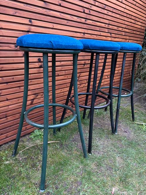 3 stoere barstoelen, Huis en Inrichting, Barkrukken, Zo goed als nieuw, Ophalen
