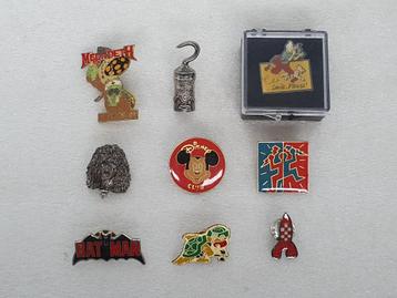 Pins: Batman, Nintendo, Disney, Megadeth, Kuifje, ..., Ophalen of Verzenden, Gebruikt
