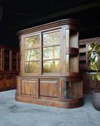 Antieke organische winkelvitrine | Ronde winkelkast #2389, Antiek en Kunst, Ophalen of Verzenden