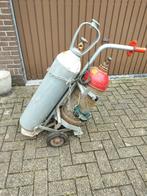 Chariot à bouteilles avec acétylène et oxygène, Bricolage & Construction, Enlèvement, Utilisé