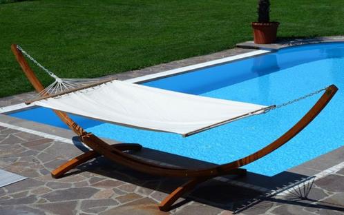 Hangmatstandaard met hangmat XXL 4.00 meter. Nieuw!!, Tuin en Terras, Hangmatten, Nieuw, Met standaard, Inklapbaar, Opvouwbaar