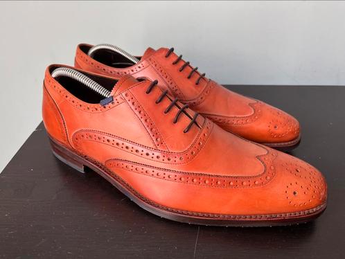 Floris van Bommel herenschoenen maat 9.5 / 43.5 H, Kleding | Heren, Schoenen, Zo goed als nieuw, Veterschoenen, Overige kleuren