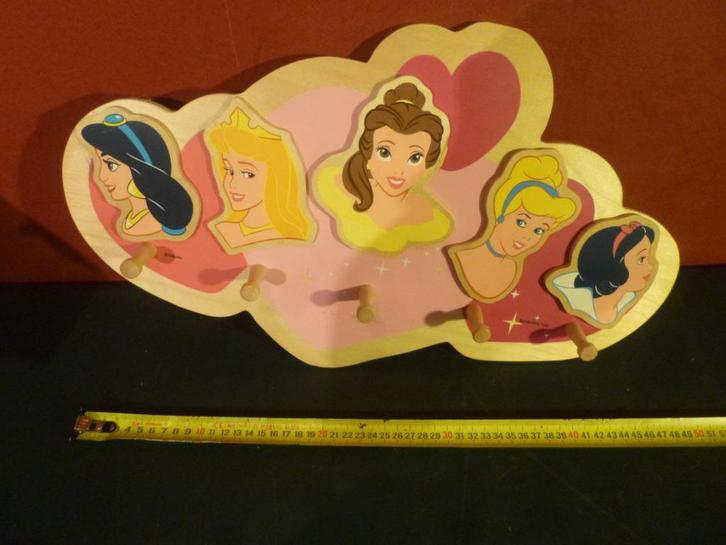 Kinderkapstok Disney Prinsessen: Jasmine, Aurora, Belle, Ass, Verzamelen, Disney, Zo goed als nieuw, Overige typen, Sneeuwwitje of Doornroosje