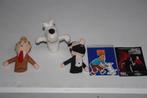 3 Vingerpopjes Tintin/Kuifje + sticker + kaart festival, Ophalen of Verzenden, Zo goed als nieuw, Beeldje of Figuurtje, Kuifje