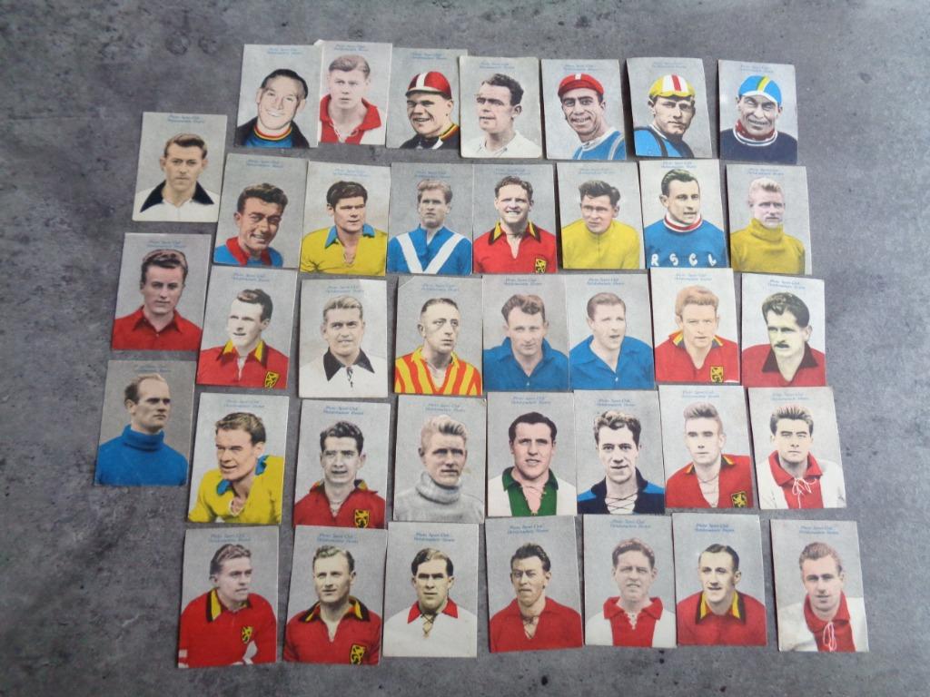 Voetbal MAPLE LEAF BALLON GUM serie anno 1952 38x, Hobby en Vrije tijd, Stickers en Plaatjes, Zo goed als nieuw, Verzenden