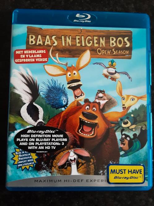 Baas in eigen bos, open season blu ray NL, Cd's en Dvd's, Blu-ray, Zo goed als nieuw, Kinderen en Jeugd, Ophalen of Verzenden