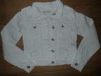 Veste en jean blanche CKS (128), Comme neuf, Fille, CKS, Enlèvement ou Envoi