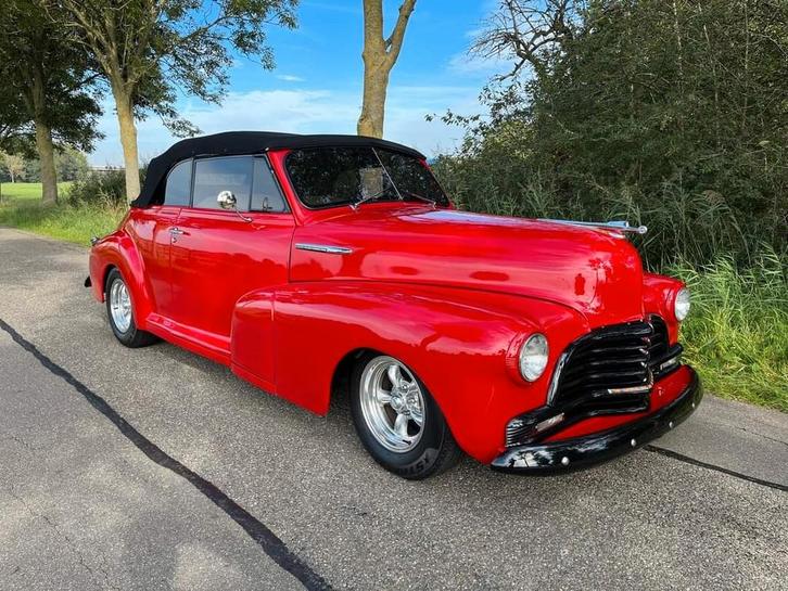 Chevrolet Fleetmaster Cabriolet 1947 5700cc V8, Auto's, Oldtimers, Particulier, ABS, Chevrolet, Benzine, Cabriolet, Automaat, Rood
