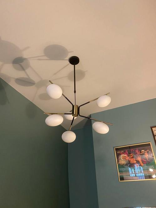 Plafondlamp / hanglamp / set stijl: midcentury vintage retro, Maison & Meubles, Lampes | Plafonniers, Comme neuf, Enlèvement