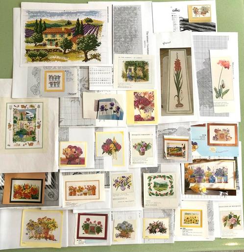 Bloemenrasters, Hobby en Vrije tijd, Borduren en Borduurmachines, Zo goed als nieuw, Ophalen of Verzenden