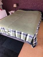 Vintage beddensprei, Huis en Inrichting, Slaapkamer | Bedden, Ophalen, Gebruikt, Groen