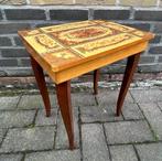 Italiaans marqueterie muziektafeltje 1960s, Antiek en Kunst, Ophalen