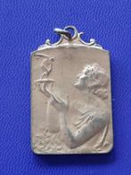 1920 Pierre Theunis Olympische Spelen Antwerpen plaquette, Postzegels en Munten, Verzenden, Brons