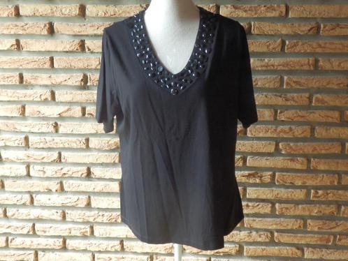 (85) - tee shirt femme t.XL noir - sixth sence -, Kleding | Dames, T-shirts, Zo goed als nieuw, Maat 42/44 (L), Zwart, Korte mouw
