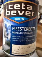 Cetabever dekkende beits ivoorwit 0,75liter, Ophalen of Verzenden, Nieuw, Materiaal