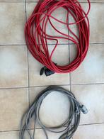 2 verlengkabels – 25m & 10m – alles samen/apart, Ophalen, Zo goed als nieuw, Kabel of Snoer