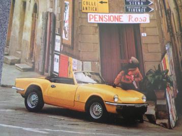 Triumph Spitfire 1500 Brochure beschikbaar voor biedingen