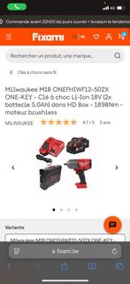 Milwaukee ! Nouveau ! Boulonneuse pack complet 18v 5Ah, Ophalen, Nieuw